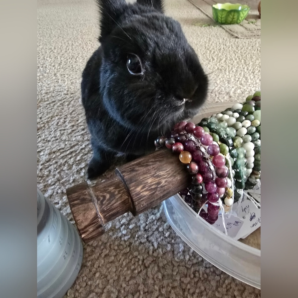 10mm Kyanite Blue Bracelet - Picture 6 of 8